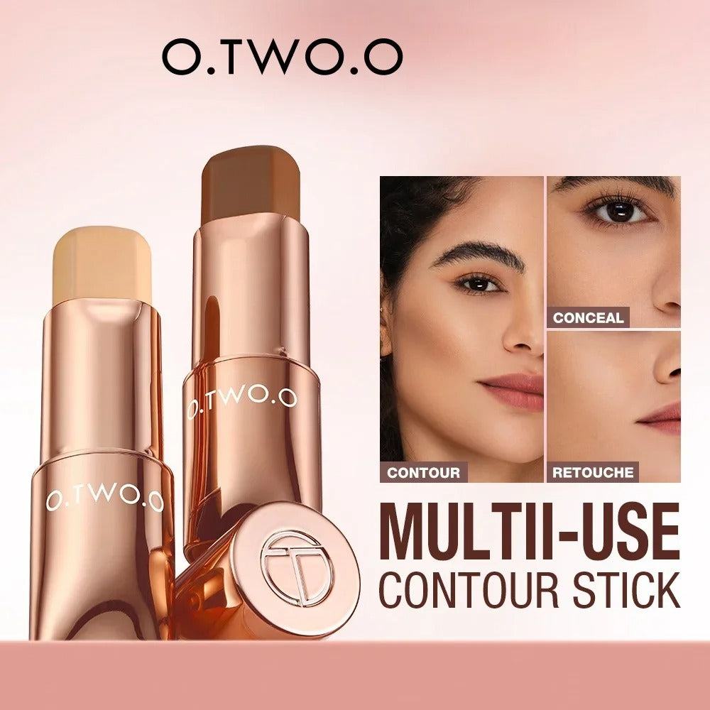 O.TWO.O Contour Stick Cream Long-wear Lightweight Brighten Stick Easy to Sculpt Face Concealer Bronzer Contouring Makeup Pen