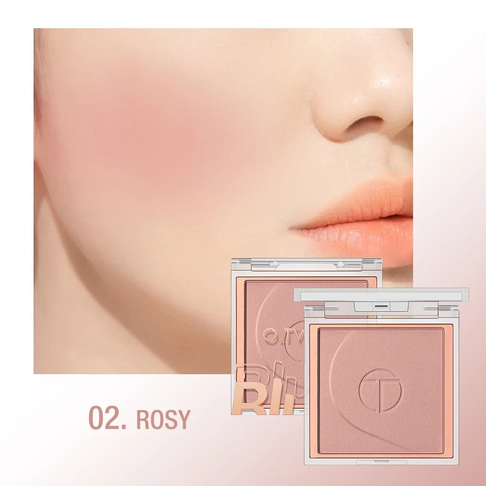 O.TWO.O 6 Color Blusher Mineral Soft Powder Long Lasting Natural Cheek Contour Palette Blush Shadow Matte Rouge Powder