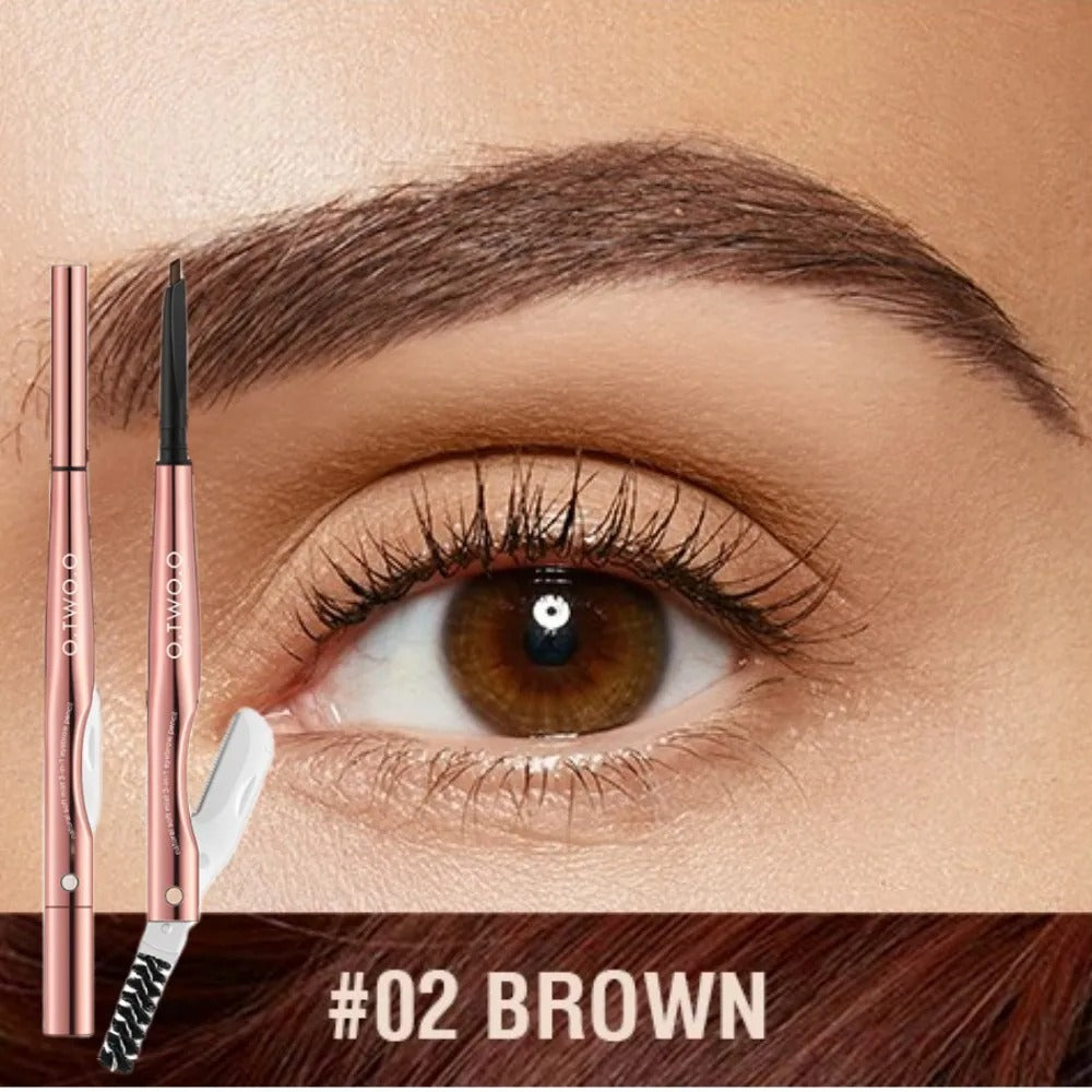 O.TWO.O 3 In 1 Eyebrow Pencil With Eyebrow Trimmer Long Lasting Precise Brow Definer Natural Color Waterproof Eye Brow Pen